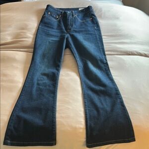 Women's Gap High Rise 70’s Flare Blue Jeans